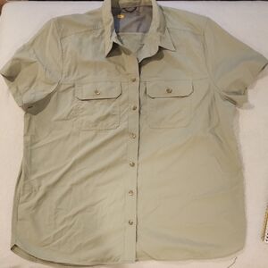 Eddie Bauer Travex Shirt Olive Green